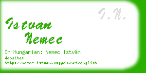 istvan nemec business card